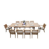Arbor Outdoor 13 - Piece Teak Dining Set