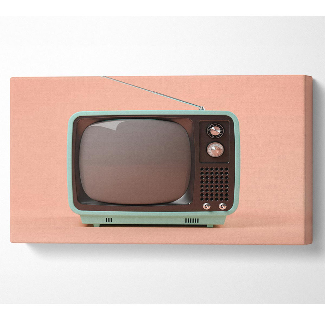 Ruochen The Retro Tv Set - Kunstdrucke auf Leinwand