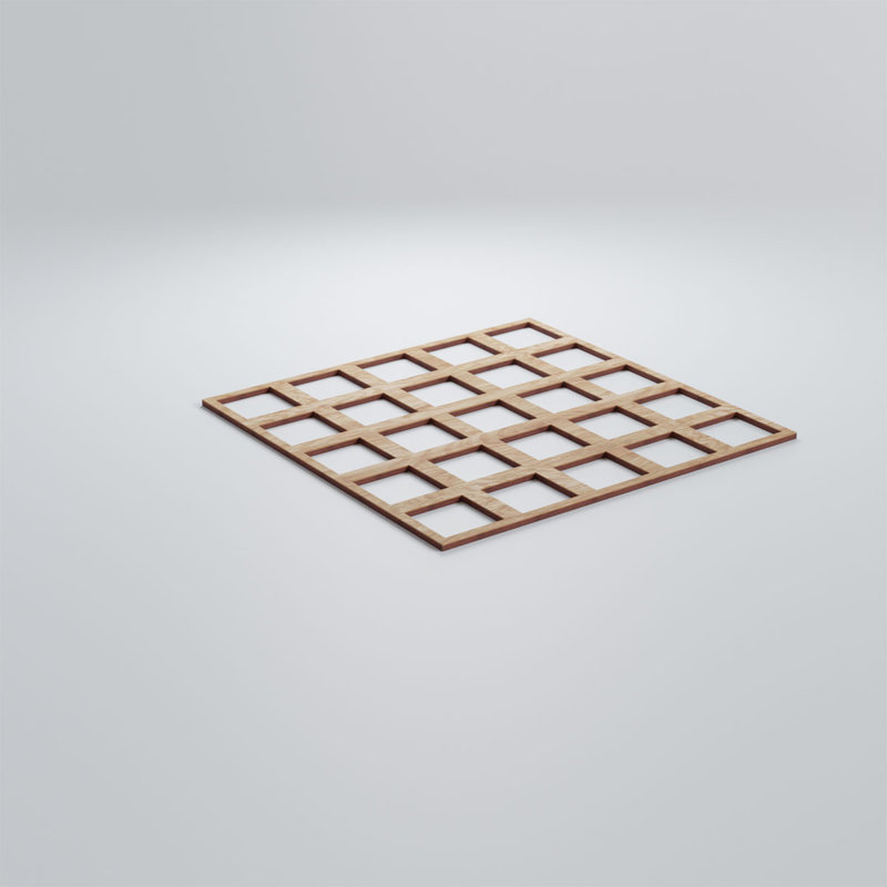 Panneaux muraux en bois Manchester, Chêne rouge, H 11 3/8 po x l 11 3/8 po x P 1/4 po