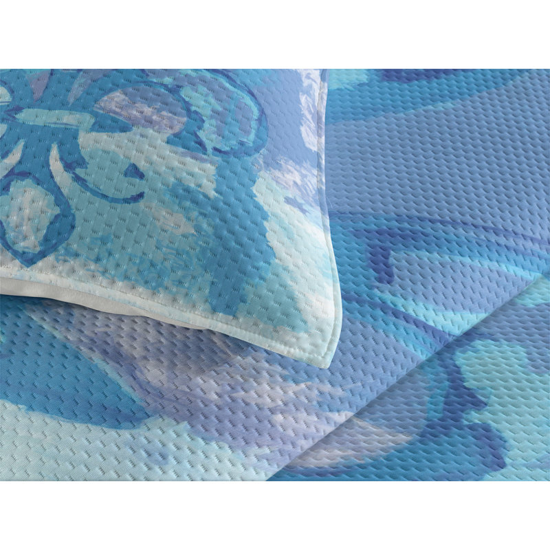 Eclectic Polyester Coverlet, King Bedspread + 2 Shams