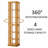 6 Tier Rotating Bookshelf