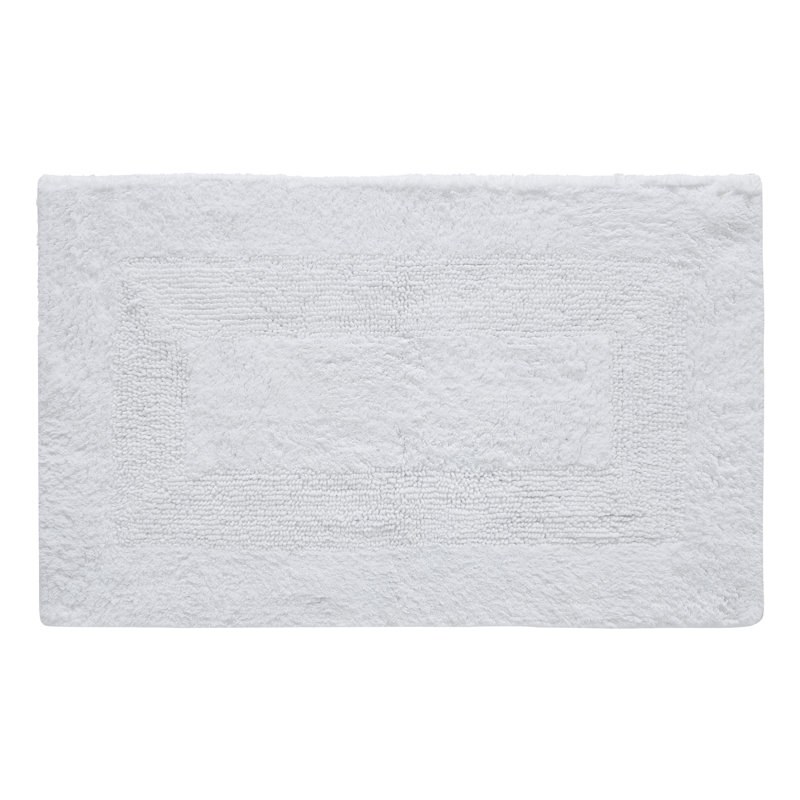 Jessica Ebern Designs Home Jessica Ring Spun Cotton Bath, Bright White, Single - 24" L x 60" W
