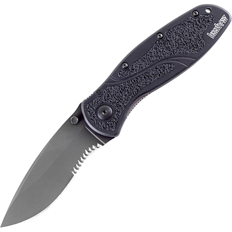 Kershaw Blur, couteau pliant dentelé, Gris