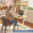 Adjustable Solid Wood Puzzle Table with Drawers and Storage Shelf 