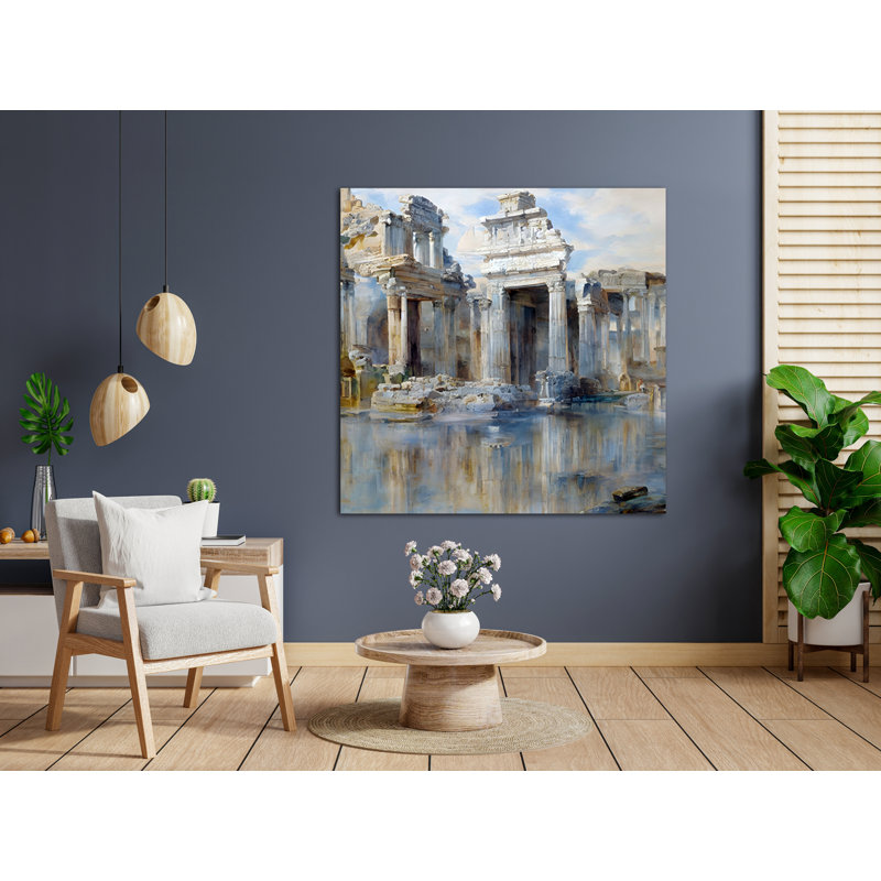 Roman Ruins, 42" H x 42" W