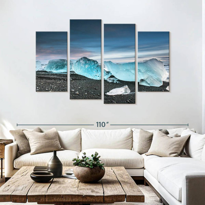 Alvord Ice In Diamond Bay, 54"H x 84"W