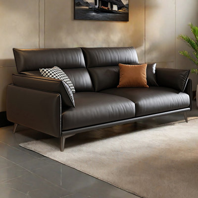 Italian-style minimalist modern straight-row sofa