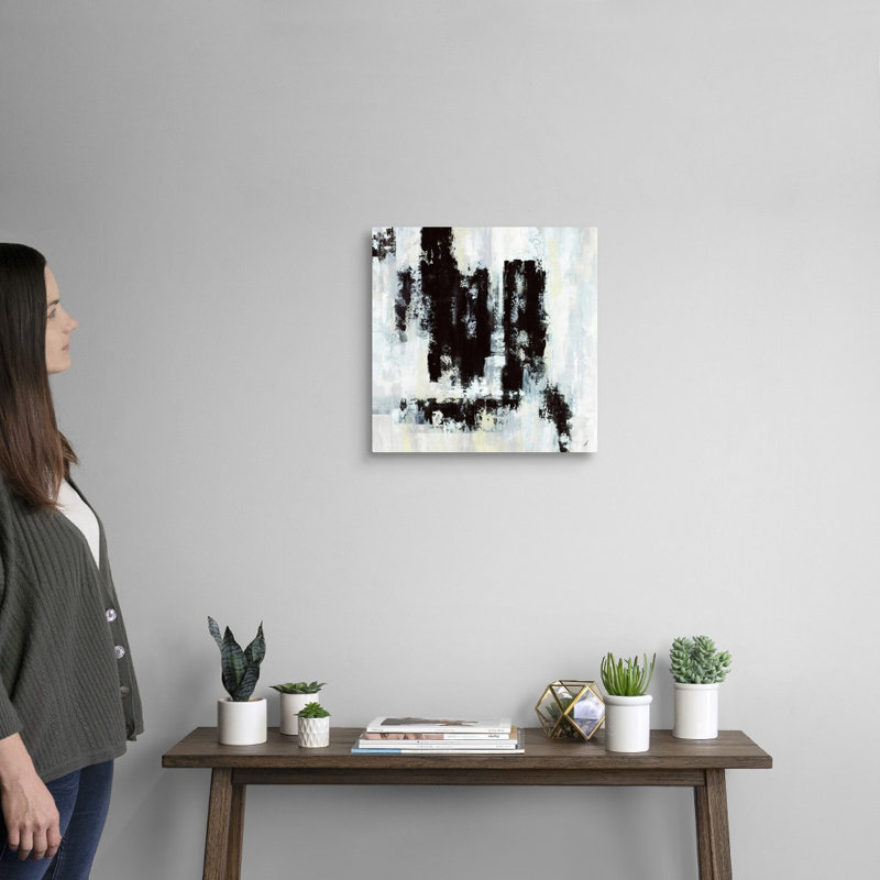 « Monochrome Urbanity » par Megumi Akiko, reproduction d’art sur toile, H 16 po x l 16 po x P 1,25 po, Toile tendue