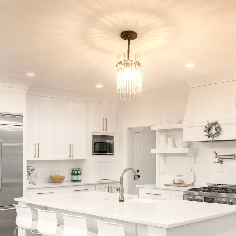 Braian Glass Semi Flush Mount