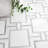 Calabria Frost Portico 11 in. x 13 in. Polished Marble Mosaic Floor and Wall Tile