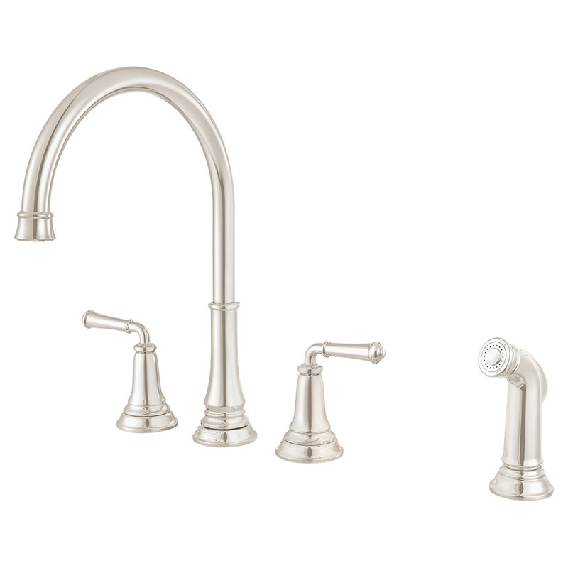 American Standard Delancey Kitchen Faucet with Side Spray, Polished Nickel