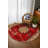 Mottos Red Oriental Machine Printed Cotton Polyester Area Rug-1856442500