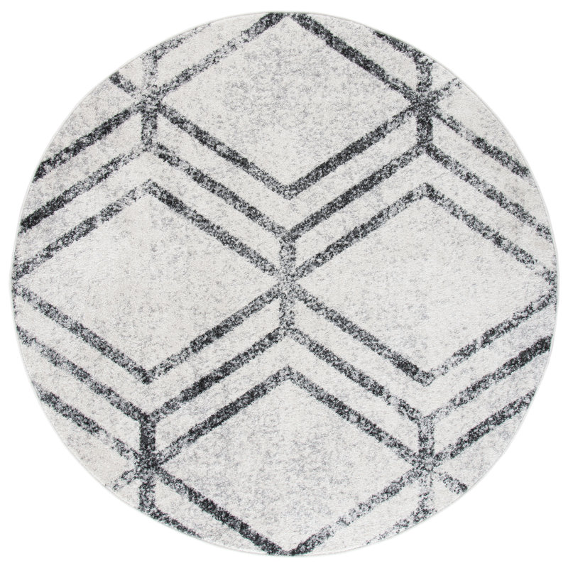 Tapis géométrique Brimmer Performance, Rond 6 pi