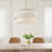 Aretha 5-Light Pendant In Natural Brass