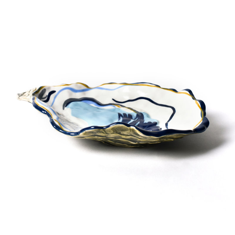 Coton Colors By Laura Johnson Ceramic Platter, 5" W x 8.5" L x 1" H