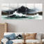 «Stormy Seas Mountain Landscape III - Landscape Mountains», ensemble d'art sur toile-476404196