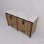 Meuble-lavabo double 60 po x P 22 po