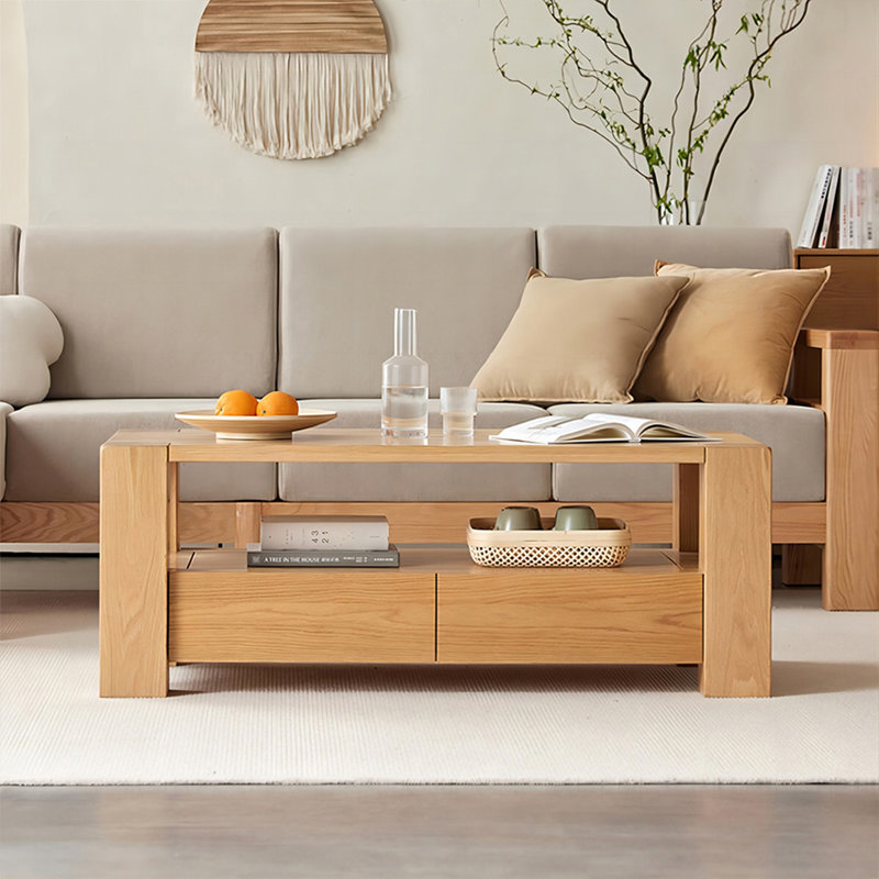 Table basse Burlywood, H 17,72 po x L 53,15 po x l 25,59 po