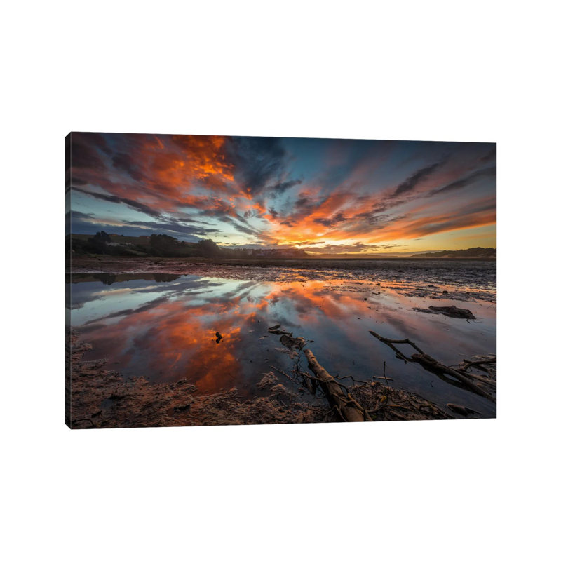 Fire In The Sky by Sergio Lanza - Gallery-Wrapped Canvas Giclée on Canvas, Wrapped Canvas, 20.32 cm H x 30.48 cm W