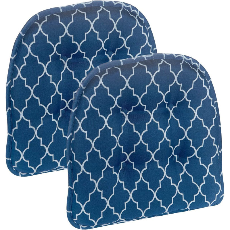 Non-Slip Dacee Dining Room And Kitchen Seat Cushions, 16 X 15 X 2 Inches, Blue