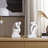 Resin Bookends Modern Sculptural Polyresin Decorative Figurines Artful Humanoid Design Accent Home Decor Stylish Contemporary Shelf Display Set of 2-1317918194-1317918195
