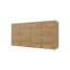 Armoire murale en chêne naturel naturel en mélamine avec 4 portes