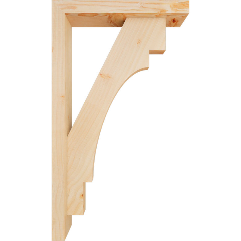 Support Merced Block avec support décalé, 28 x 16, Sapin Douglas de l 3 1/2 (lisse)