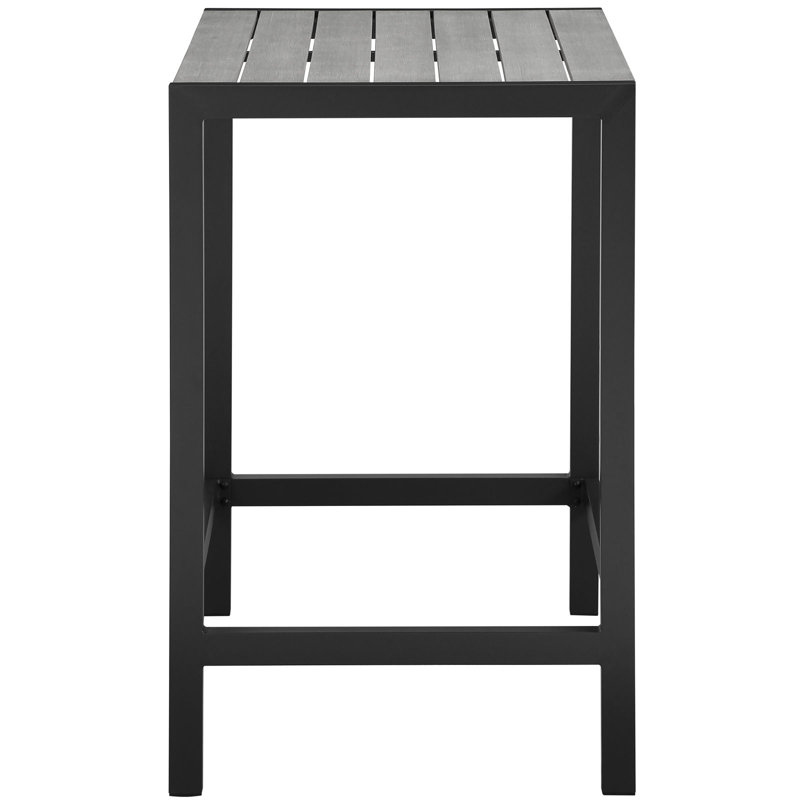 Table de bar d'extérieur en aluminium Maine par Modway, Brun / gris