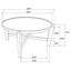 Table basse ronde en bois