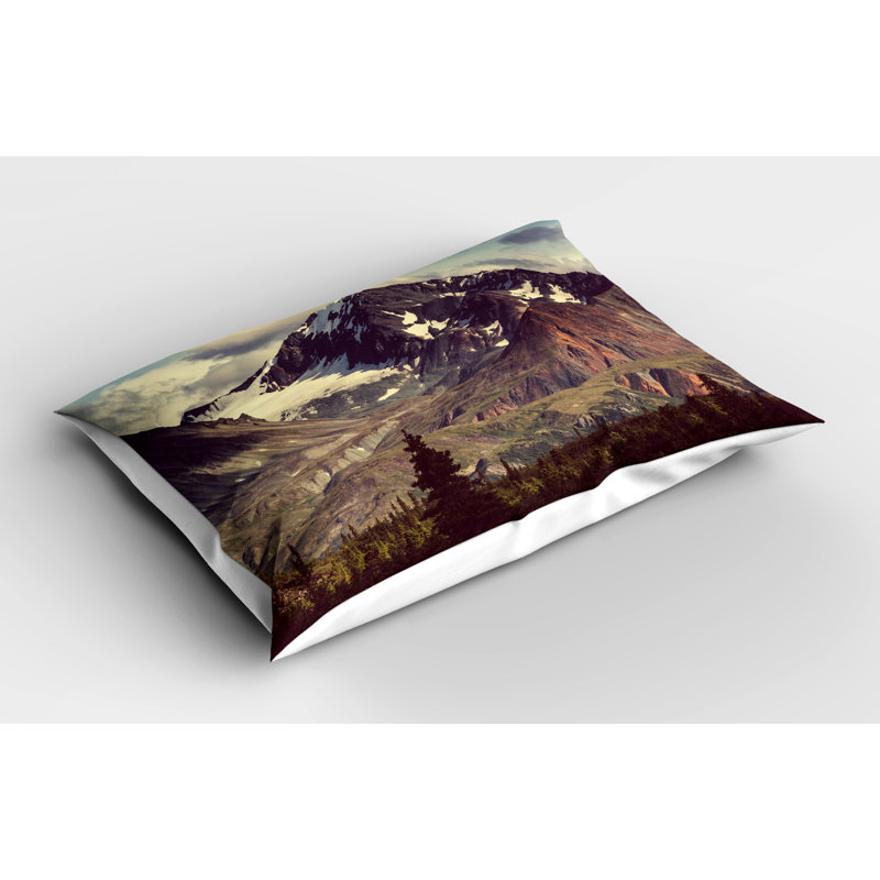 Ensemble de 2 taies décoratives Ambesonne Mountain Alaska, H 20 po x l 26 po