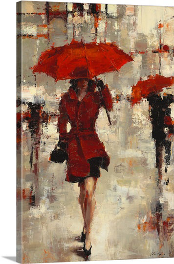 «Paris Invitation» Lorraine Christie, reproduction d'art, H 36 po x l 24 po x P 1,5 po, Toile
