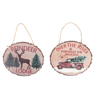 Ensemble de plaque en bois 2 pièces