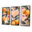 Ensemble d'art mural jaune, jaune, floral, orange, arbres III - fruits-107169686-107169689