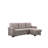 Gray Sectional With Ports, Storage & Medium Firmness Reversible Sleeper Chaise And Ports