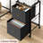 Compact 2-Drawer Mobile File Cabinet – Stylish Fabric Organizer with Wheels for Home Office, Fits Letter and A4 Documents