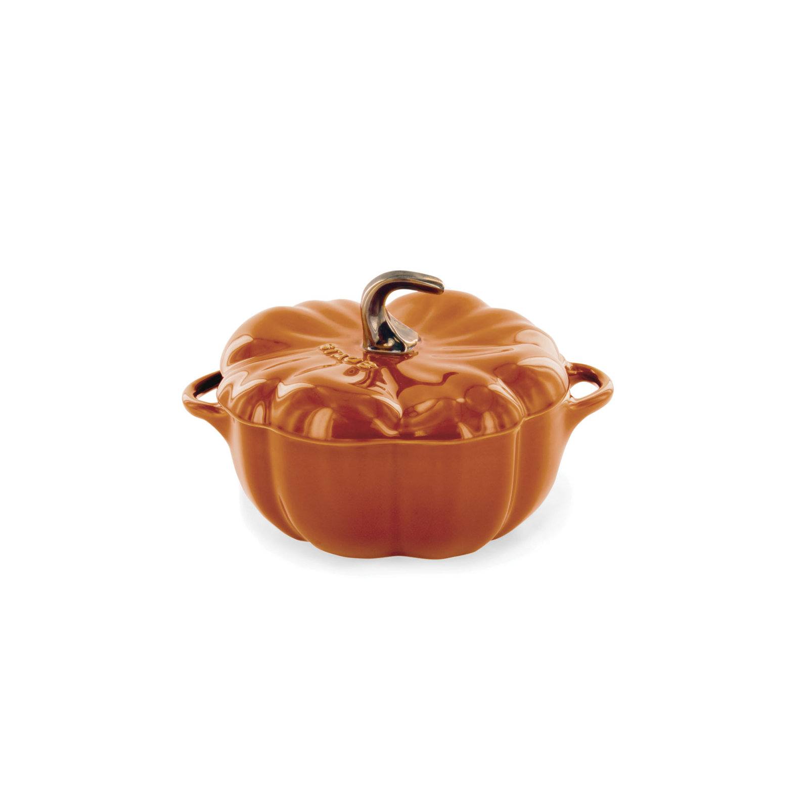 Staub Ceramic Pumpkin Cocotte, 0.54 quart