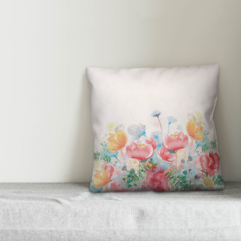 Coussin Painterly, H 16 po x l 16 po