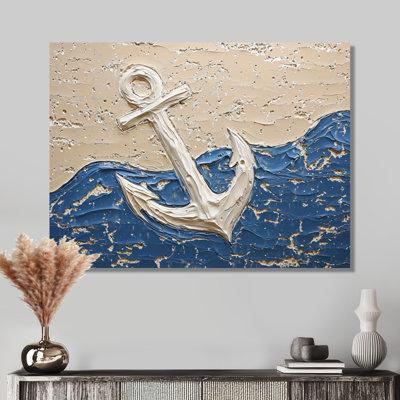 Anchor Away By The Sea II - Coastal Wall Art Print