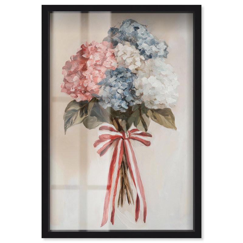 «Ribboned Radiance Shadowbox Print» par Art Remedy, H 46 po x l 31 po, Noir