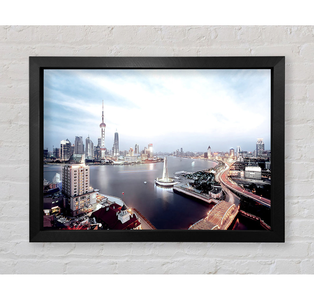 Skyline von Shanghai - Einzelner Bilderrahmen Kunstdrucke