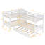 Lit simple en L avec lit gigogne