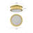 Round Led Flush Mount with Acrylic Pleated Shade