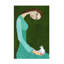 Art sur toile «Bachelor Sharyn Bursic», femme assise avec une colombe blanche-105646882
