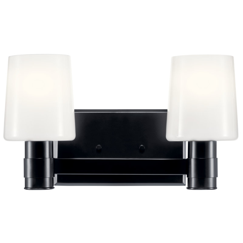 Éclairage pour meuble-lavabo 2 lumières Keison, Noir