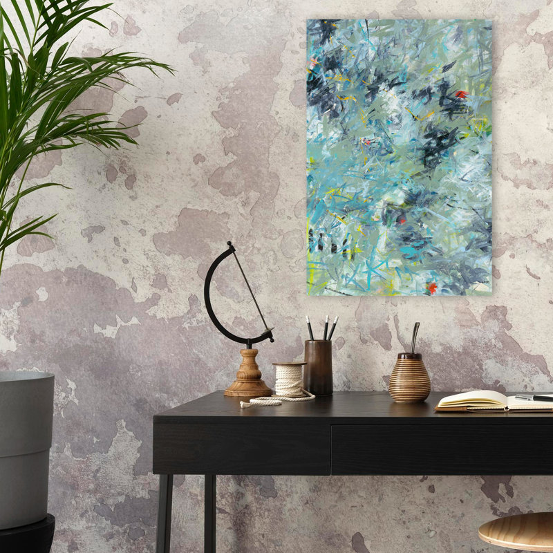 Winter Window - Abstracts Art contemporain, H 24 po x l 16 po