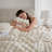 3-Piece Full/Queen  soft Faux Fur Ribbed Comforter Set,Ivory