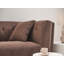 Sofa 2 Seater HABO Fabric Dark Brown