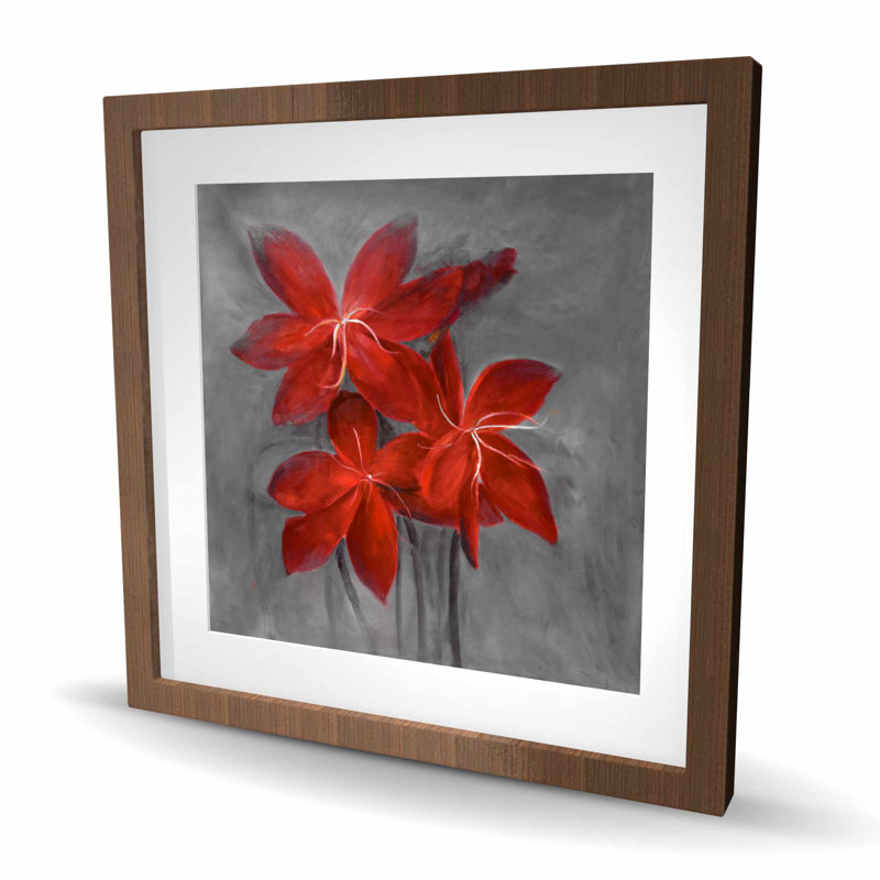Asiatic Lily - imprimé botanique encadré mat pour la décoration intérieure