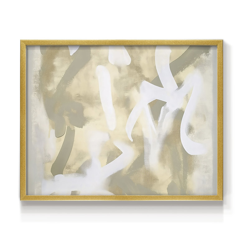 Abstrait, série XLV III, reproduction encadrée, H 16 po x l 20 po