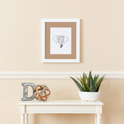 Cadre pour photo simple blanc mat 10 "x 20"